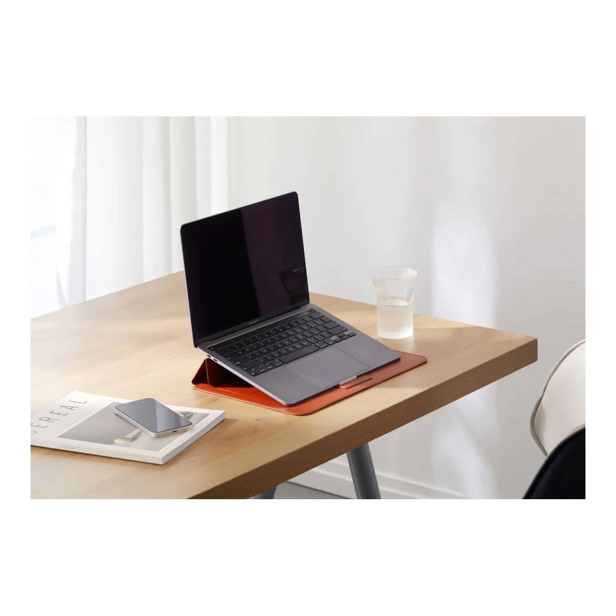 Hyper HyperShield Stand & Go Sleeve for 15-16-inch MacBook Pro and Air - Tan HS595-16T - Image 4