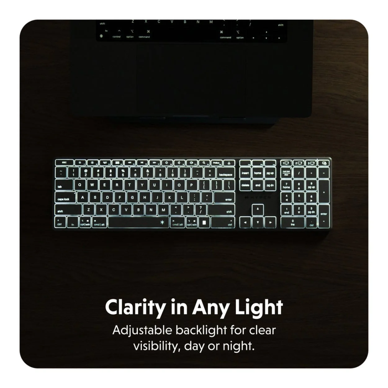Hyper HyperSpace Bluetooth Wireless Keyboard - White HS2310US - Image 2