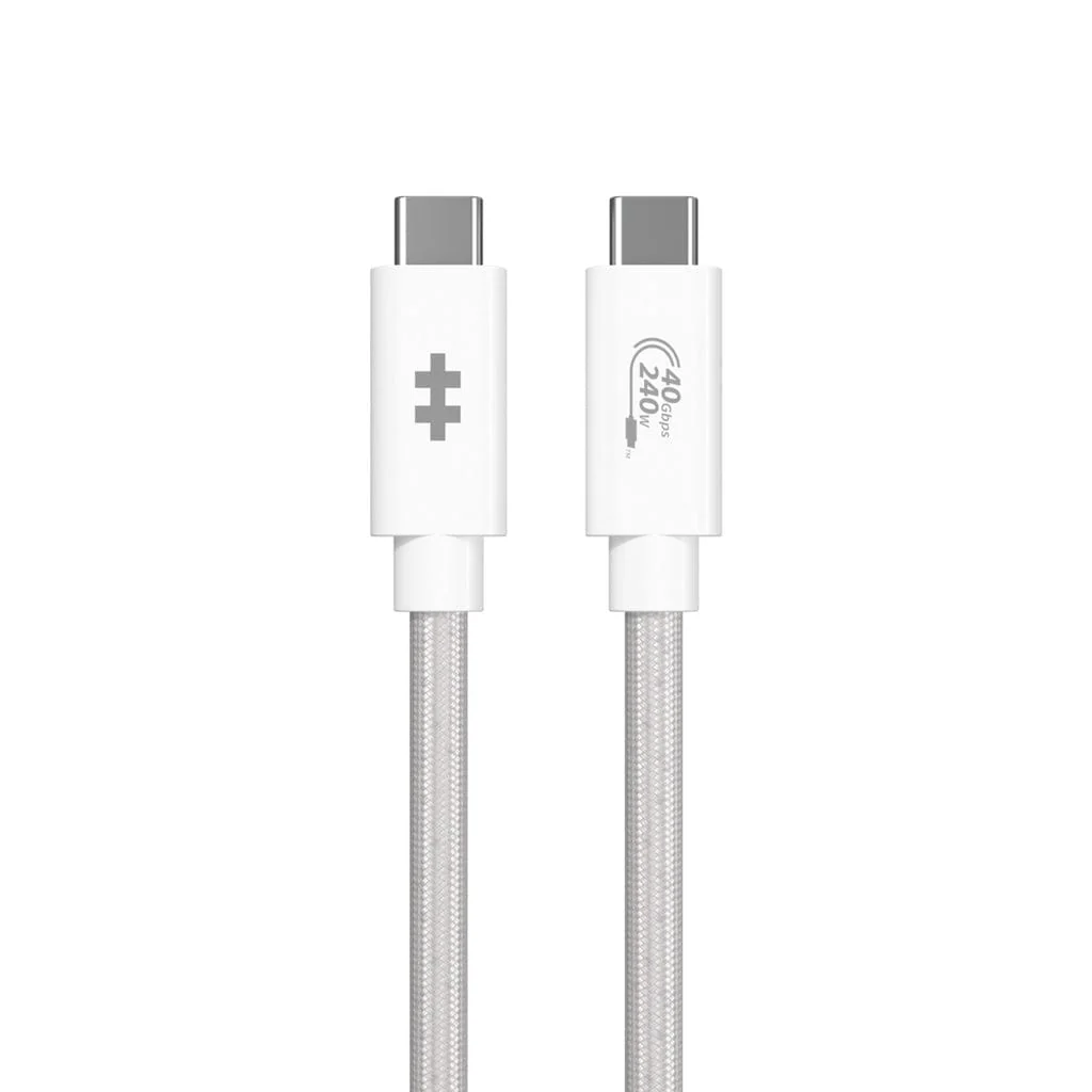 HyperDrive Next 1.2m USB4 Type-C 8K Performance Cable White HD6500WHGL - Image 3