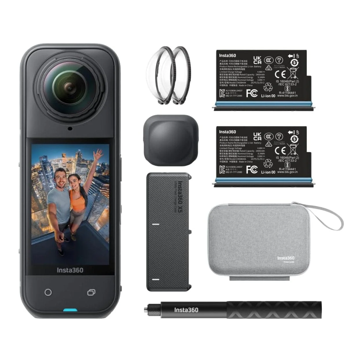 Insta360 X5 8K 6mm 360 Degree Action Camera Black with Essential Bundle IN-CINSAAHA-EB - Image 2