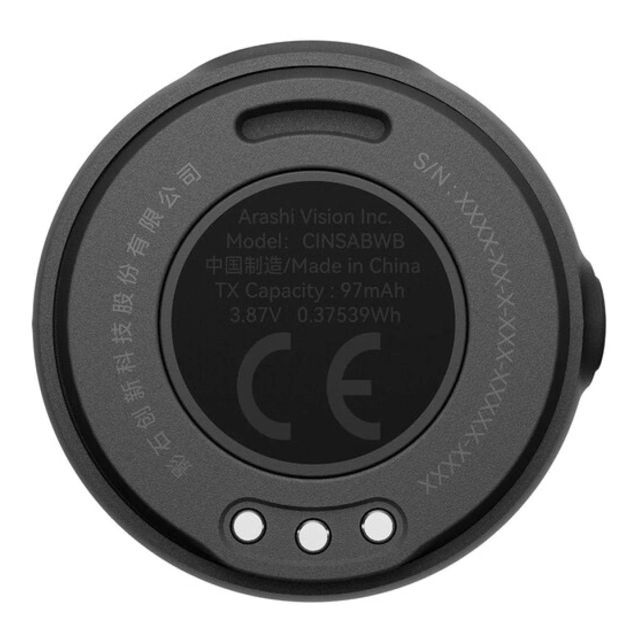 Insta360 X5 Mic Air Wireless Transmitter CINSABWB - Image 3