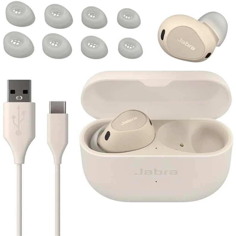Jabra Elite 10 Wireless Earbuds with Charging Case Cream 100-99280901-99 - Image 4