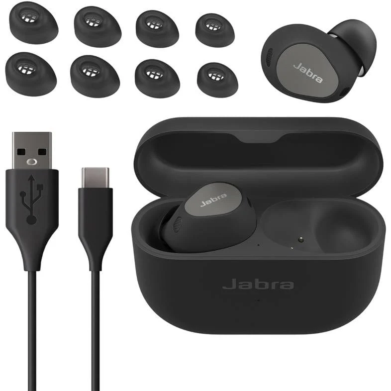 Jabra Elite 10 Wireless Earbuds with Charging Case Titanium Black 100-99280900-99 - Image 4