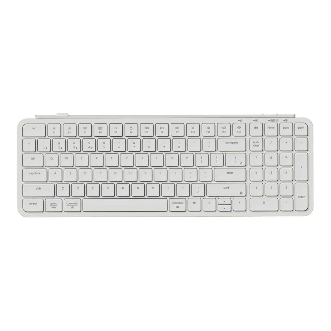 Keychron B2 Pro Ultra-Slim Wireless Keyboard Ivory White B2P-K8