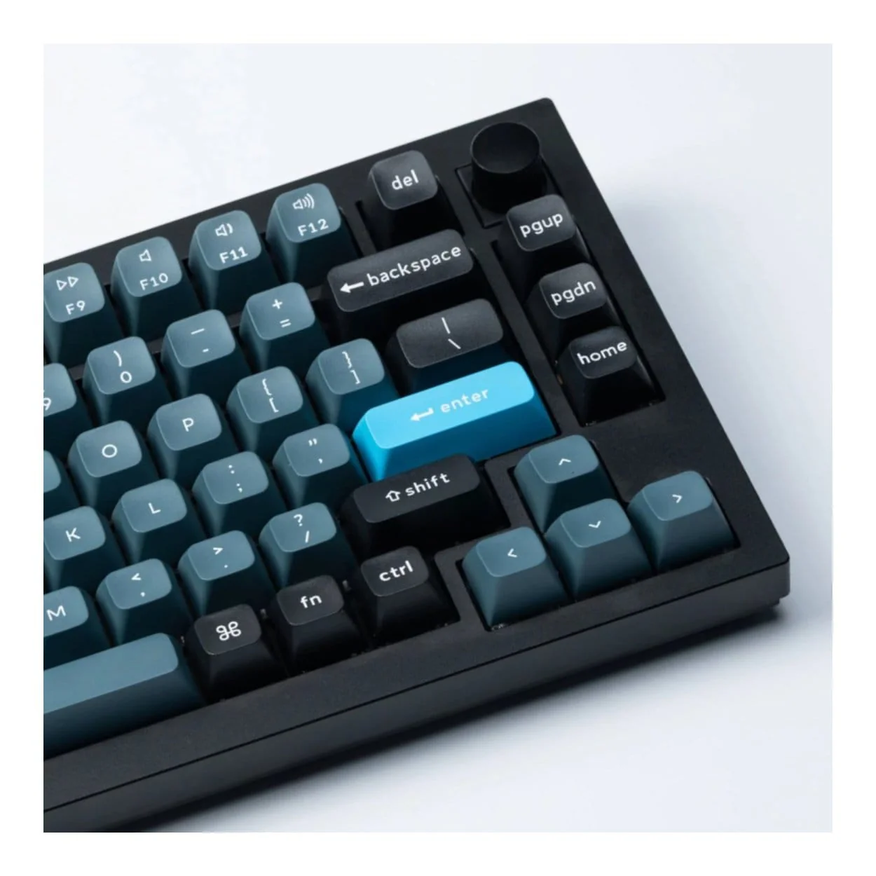 Keychron Double Shot KSA PBT Keycap Full Keycap Set Dark Grey and Greyish Blue PBT-45 - Image 3