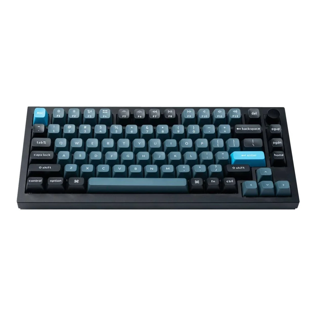 Keychron Double Shot KSA PBT Keycap Full Keycap Set Dark Grey and Greyish Blue PBT-45 - Image 4