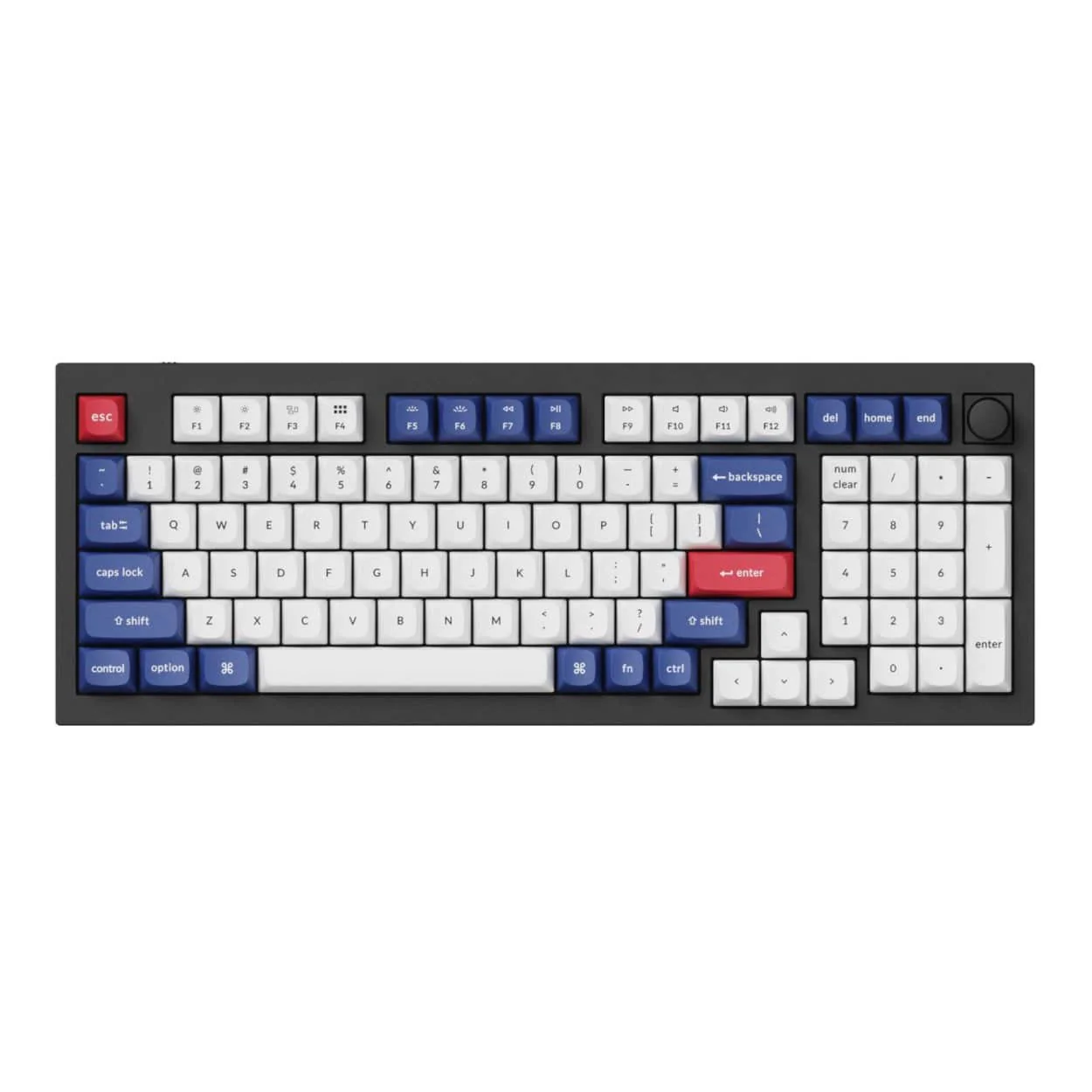Keychron Double-Shot PBT OSA Profile Keycap Set Blue and White PBT-53 - Image 4