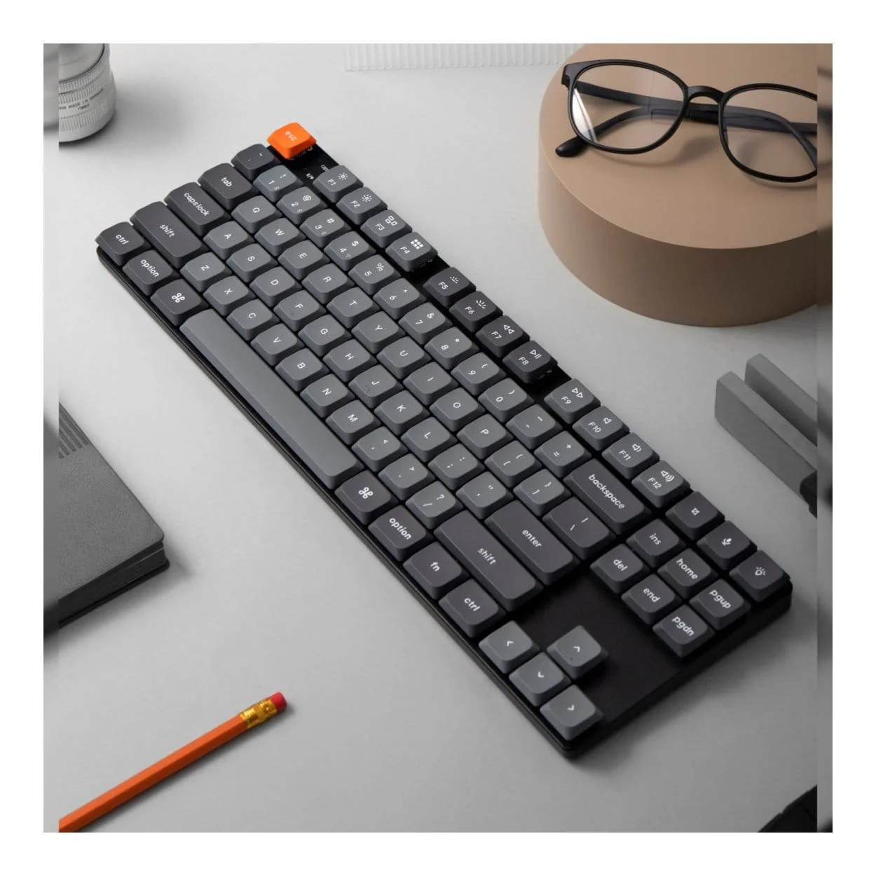 Keychron K1 Max QMK/VIA Wireless Custom Mechanical Keyboard Red Switches K1M-H1 - Image 4