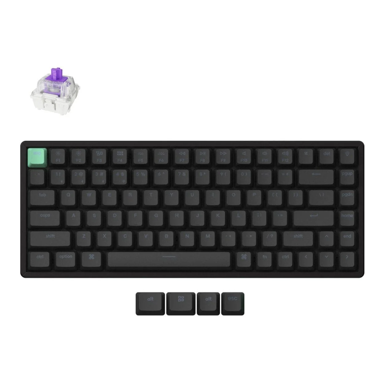Keychron K2 HE Wireless Magnetic Custom Keyboard Black with NEBULA Switch - Image 2