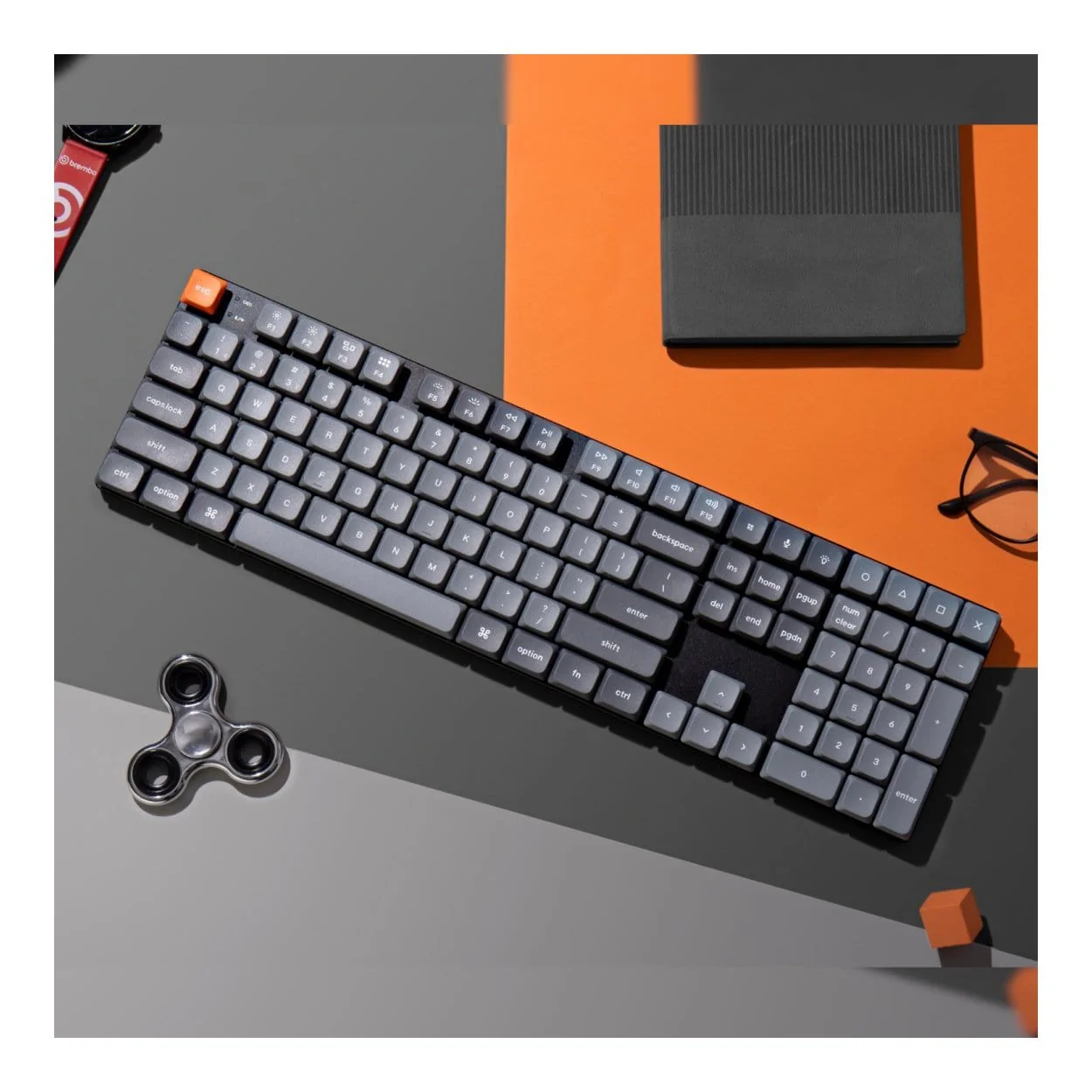 Keychron K5 Max QMK/VIA Full-sized Wireless Custom Mechanical Keyboard Brown Switches K5M-H3 - Image 2