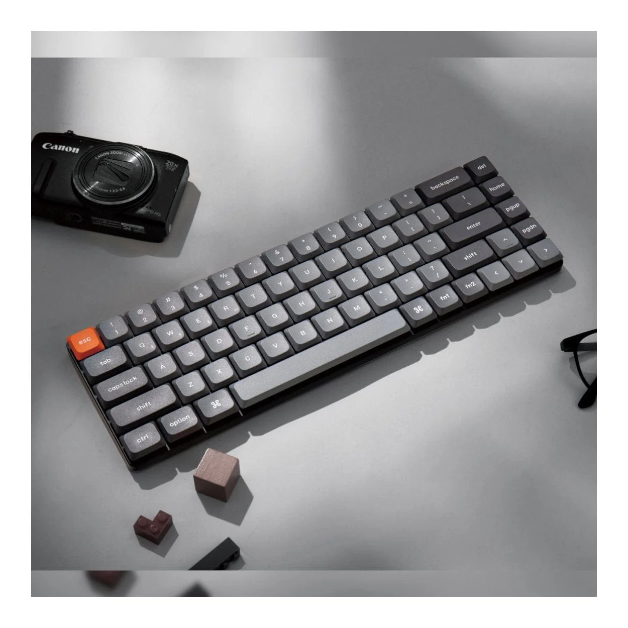 Keychron K7 Max QMK/VIA Wireless Custom Mechanical Keyboard Red Switches K7M-H1 - Image 3