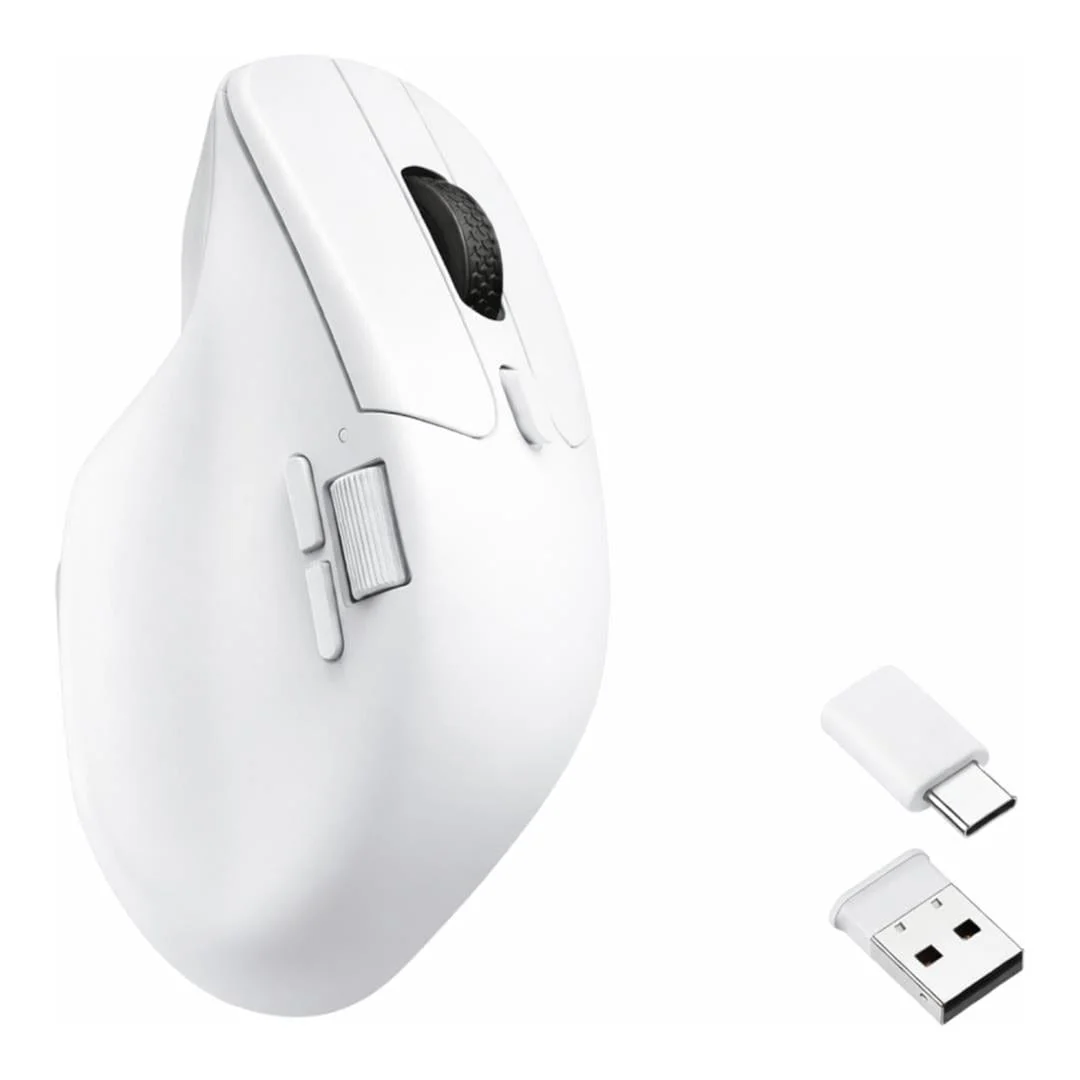 Keychron M6 1K Dual-Wireless Bluetooth Mouse White M6-A3