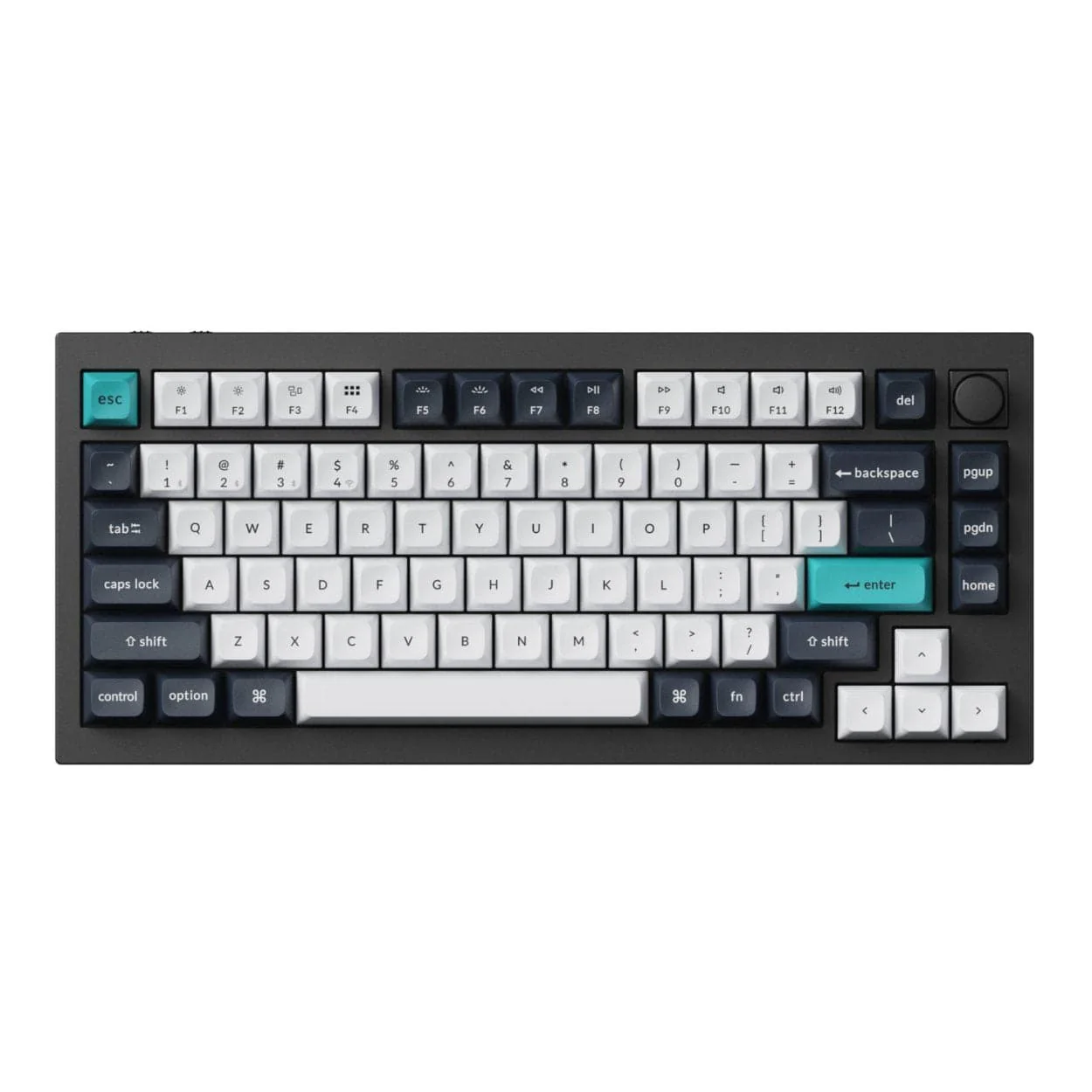 Keychron Q1 Max RGB Wireless Custom Mechanical Keyboard Gateron Banana Switches Black Q1M-M4 - Image 2