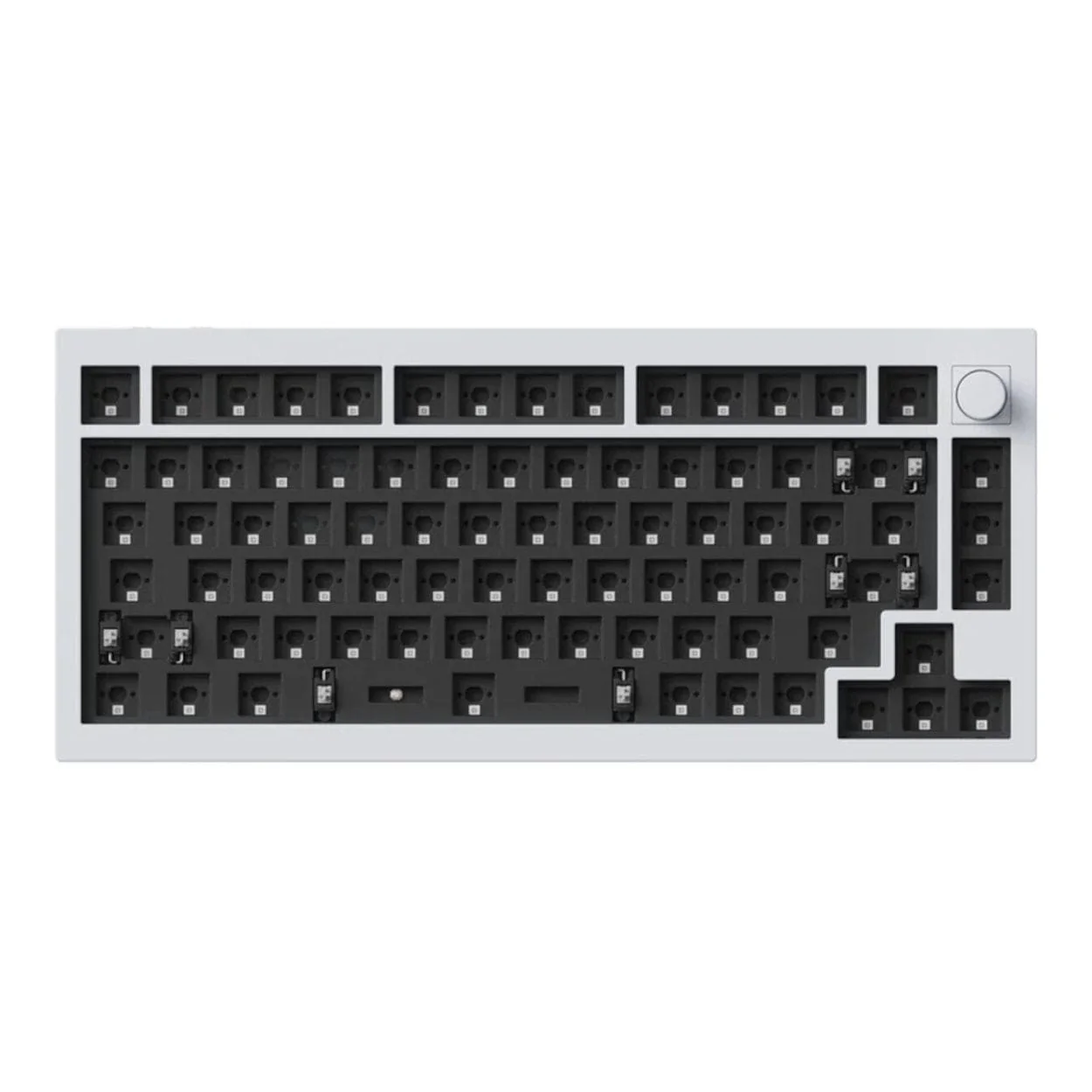 Keychron Q1H-P1 QMK Wireless Custom Keyboard White - Image 2