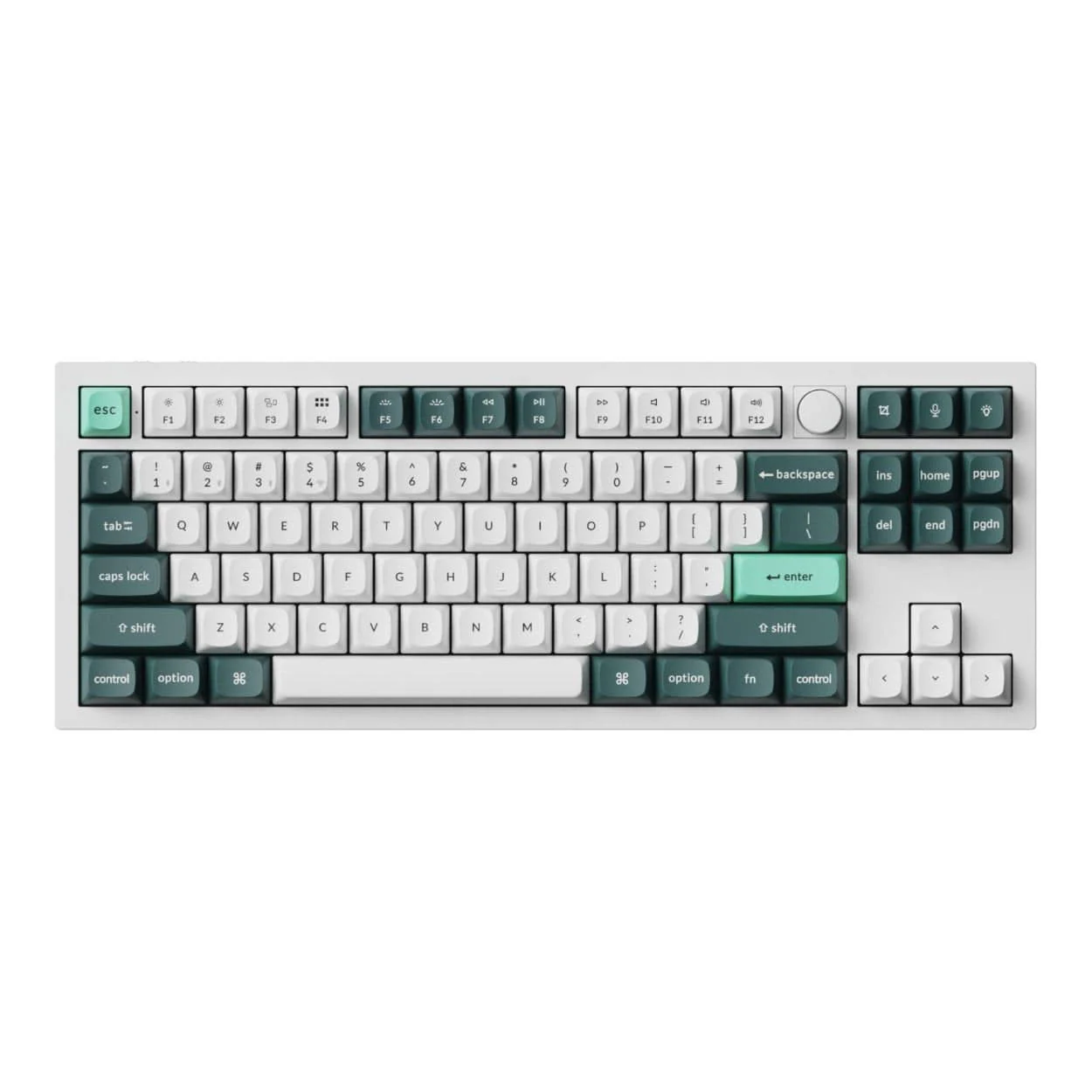 Keychron Q3 HE QMK Wireless Custom Mechanical Keyboard Shell White Q3H-P1 - Image 4