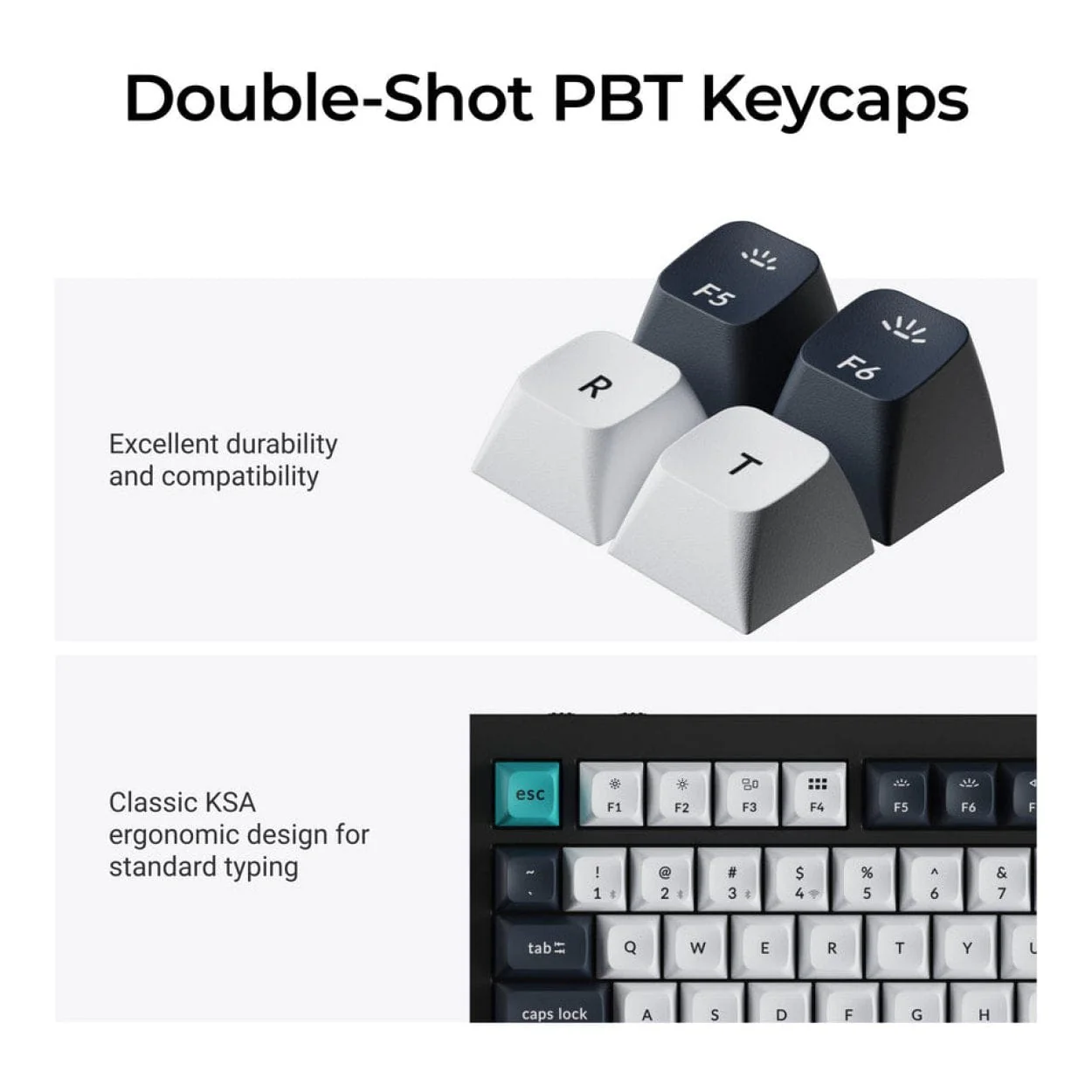 Keychron Q3 Max QMK/VIA TKL 80 RGB Gateron Jupiter Red Wireless Mechanical Keyboard Black Q3M-M1 - Image 5