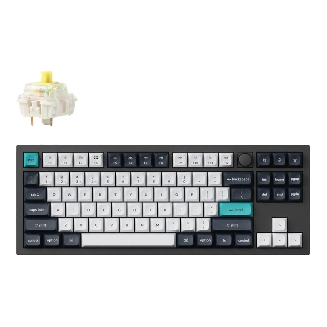 Keychron Q3 Max QMK/VIA Wireless Custom Mechanical Keyboard Carbon Black Q3M-M4