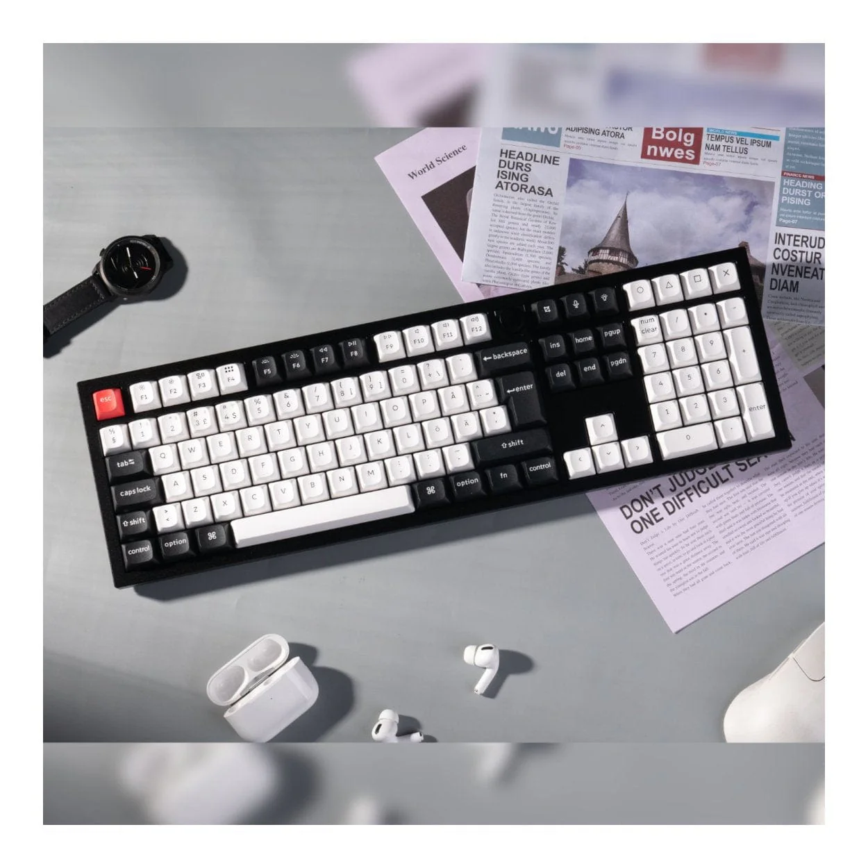Keychron Q6 HE QMK Full-size Wireless Custom Mechanical Keyboard Carbon Black Q6H-M1 - Image 3