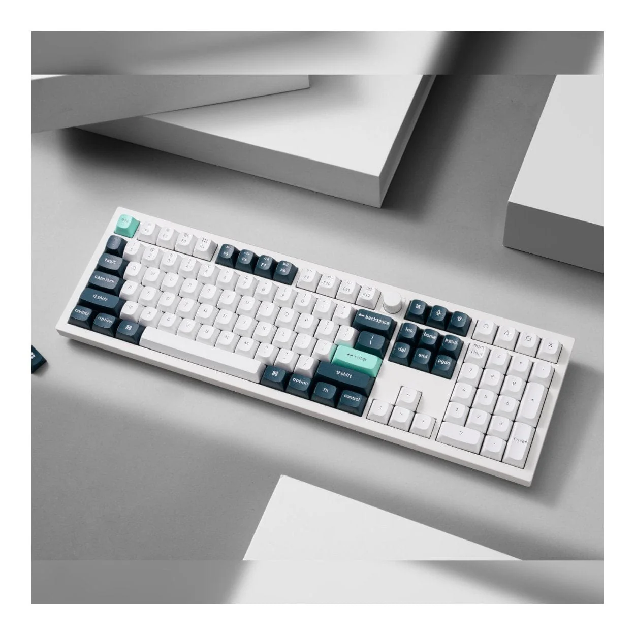 Keychron Q6 HE QMK Full-size Wireless Custom Mechanical Keyboard Shell White Q6H-P1 - Image 2