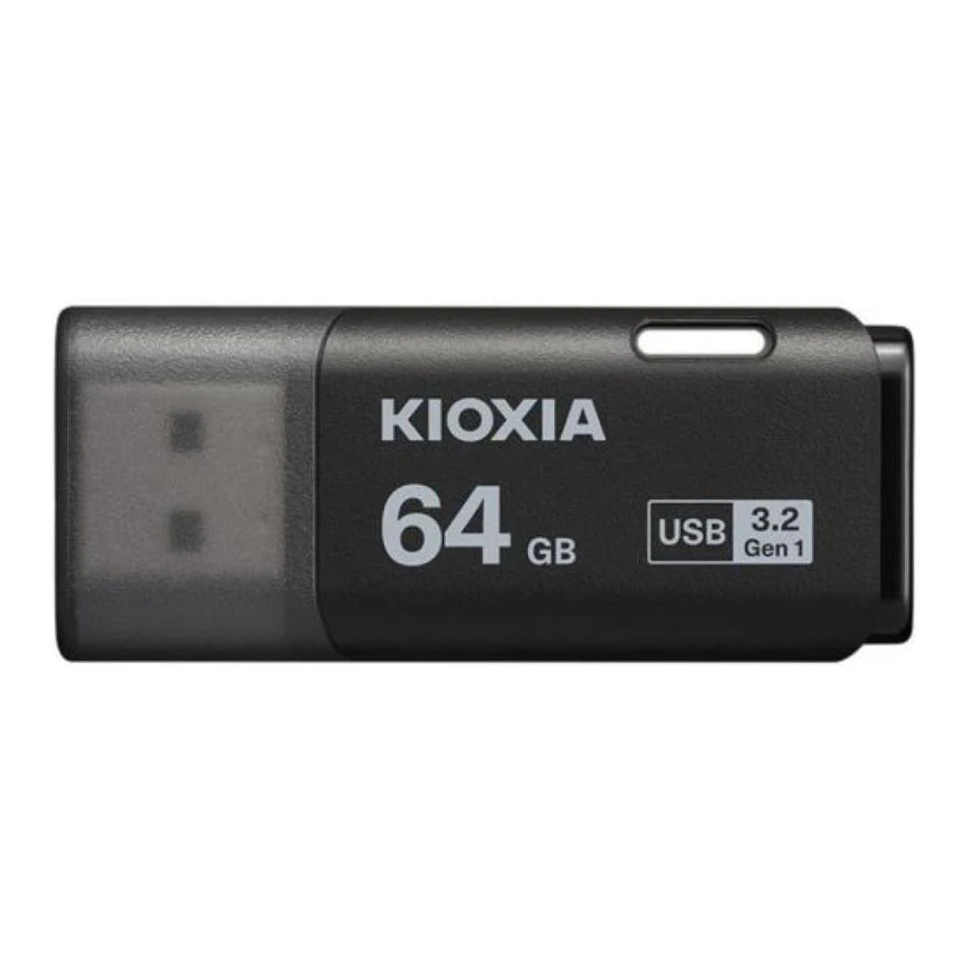Kioxia LU301K064GG4 64GB USB Type-A 3.2 Gen 1 Black USB Flash Drive