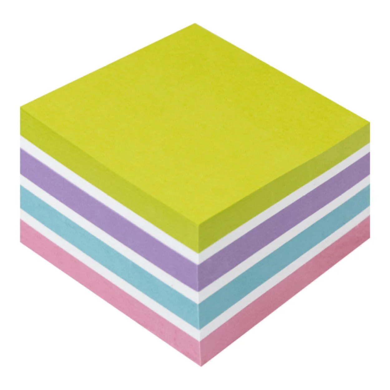 Kores 75x75mm Recycled Cubo 450 Paper Sheets Multi Colour 47463 - Image 2