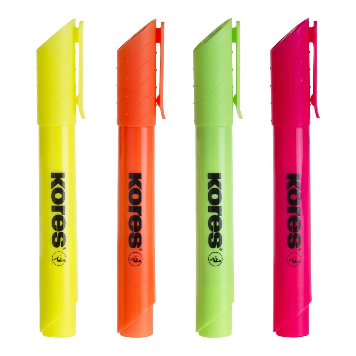 Kores Highliner Chisel Tip Pen 4-pack Neon 36240 - Image 2