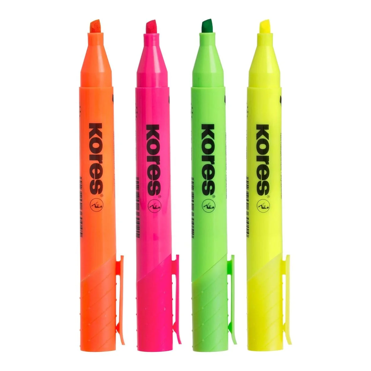 Kores Highliner Chisel Tip Pen 4-pack Neon 36240 - Image 3