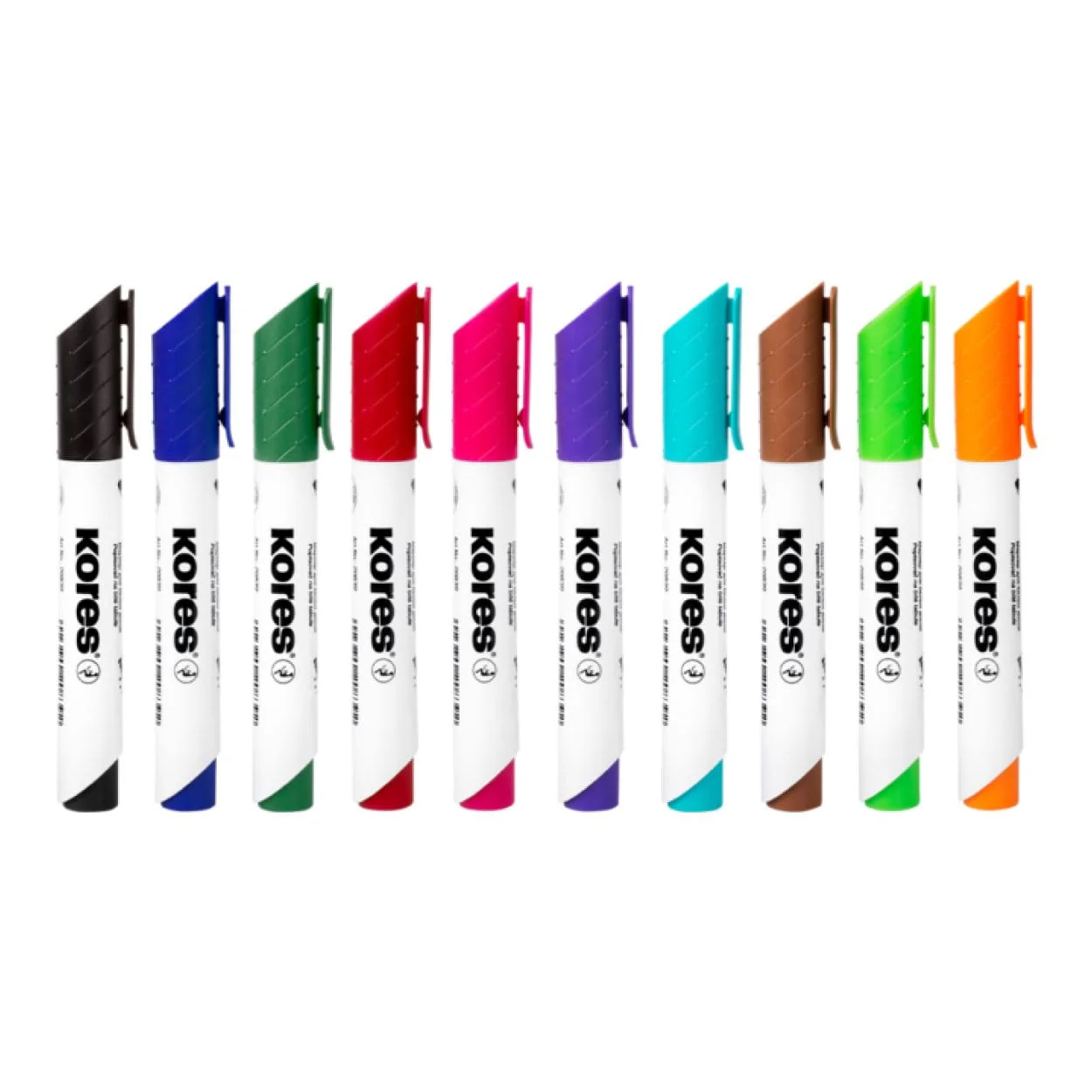 Kores K-Marker Whiteboard Marker with Bullet Tip 10-pack 20800 - Image 2