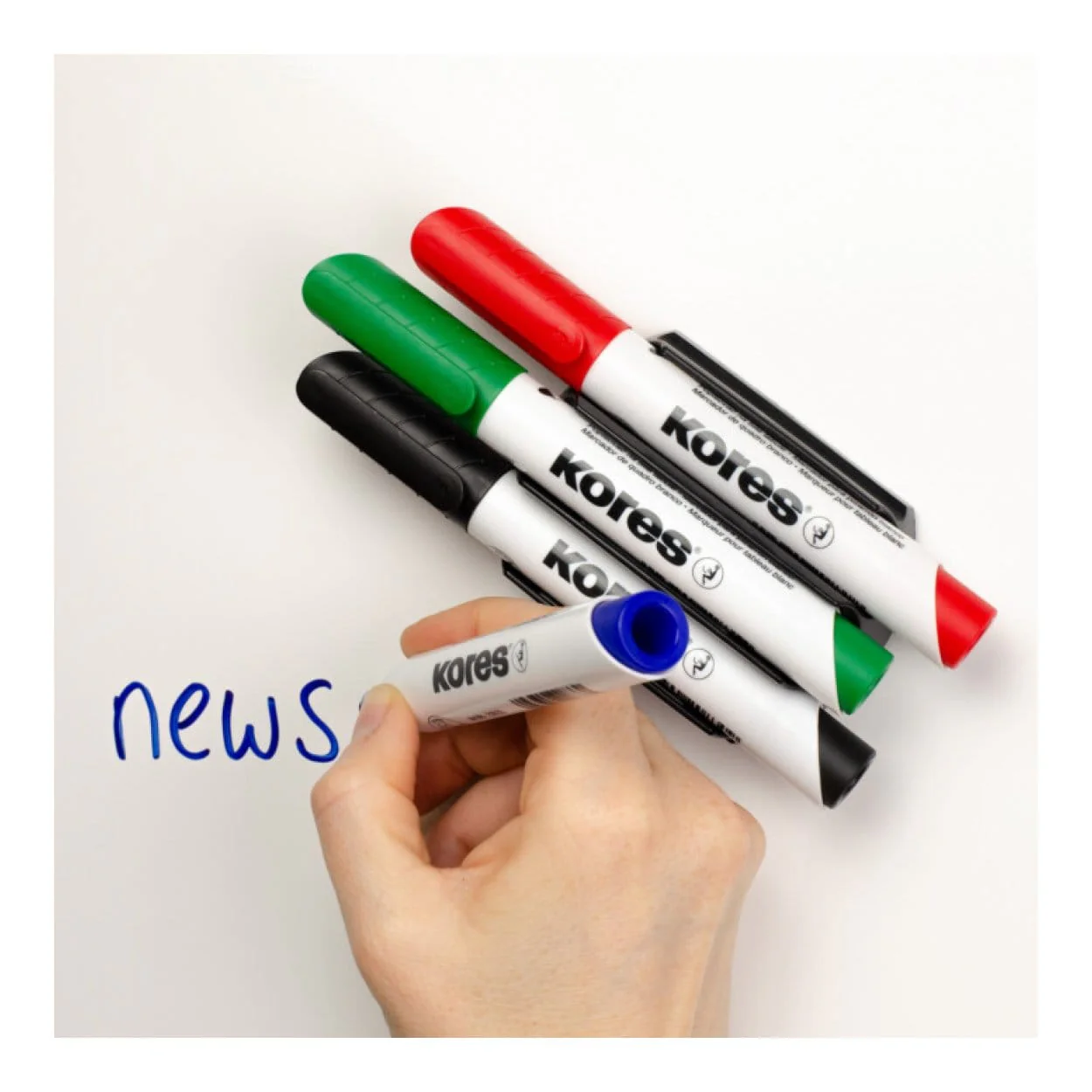 Kores K-Marker Whiteboard Marker with Bullet Tip 10-pack 20800 - Image 4