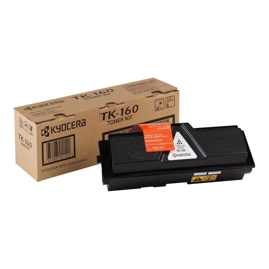 KYOCERA TK-160 Black Toner Cartridge 2,500 pages Original 1T02LY0NLC Single-pack
