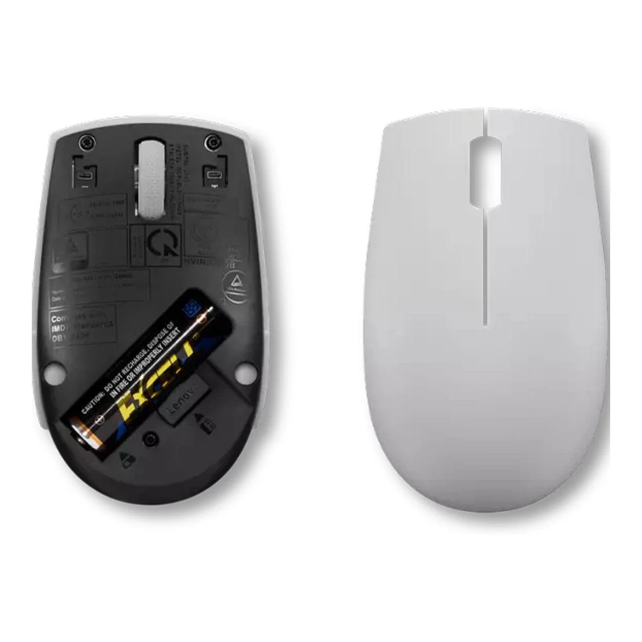 Lenovo 300 Wireless Compact Mouse - Arctic Grey GY51L15678 - Image 6