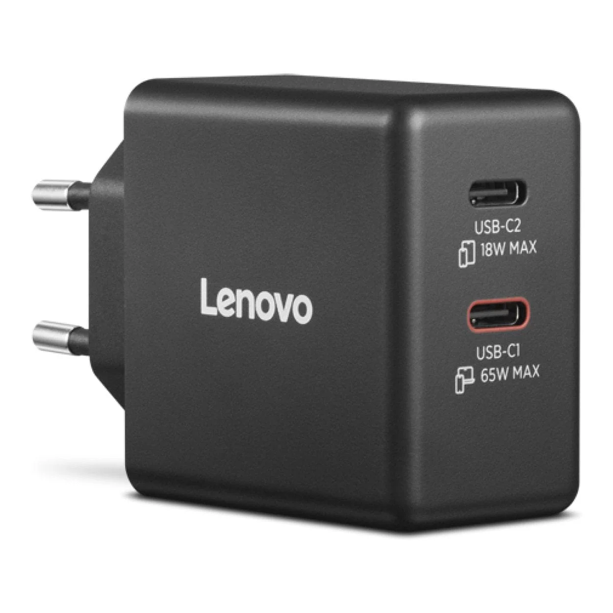 Lenovo 65W Dual Type-C GaN Charging Adapter 40AW065BEU - Image 2