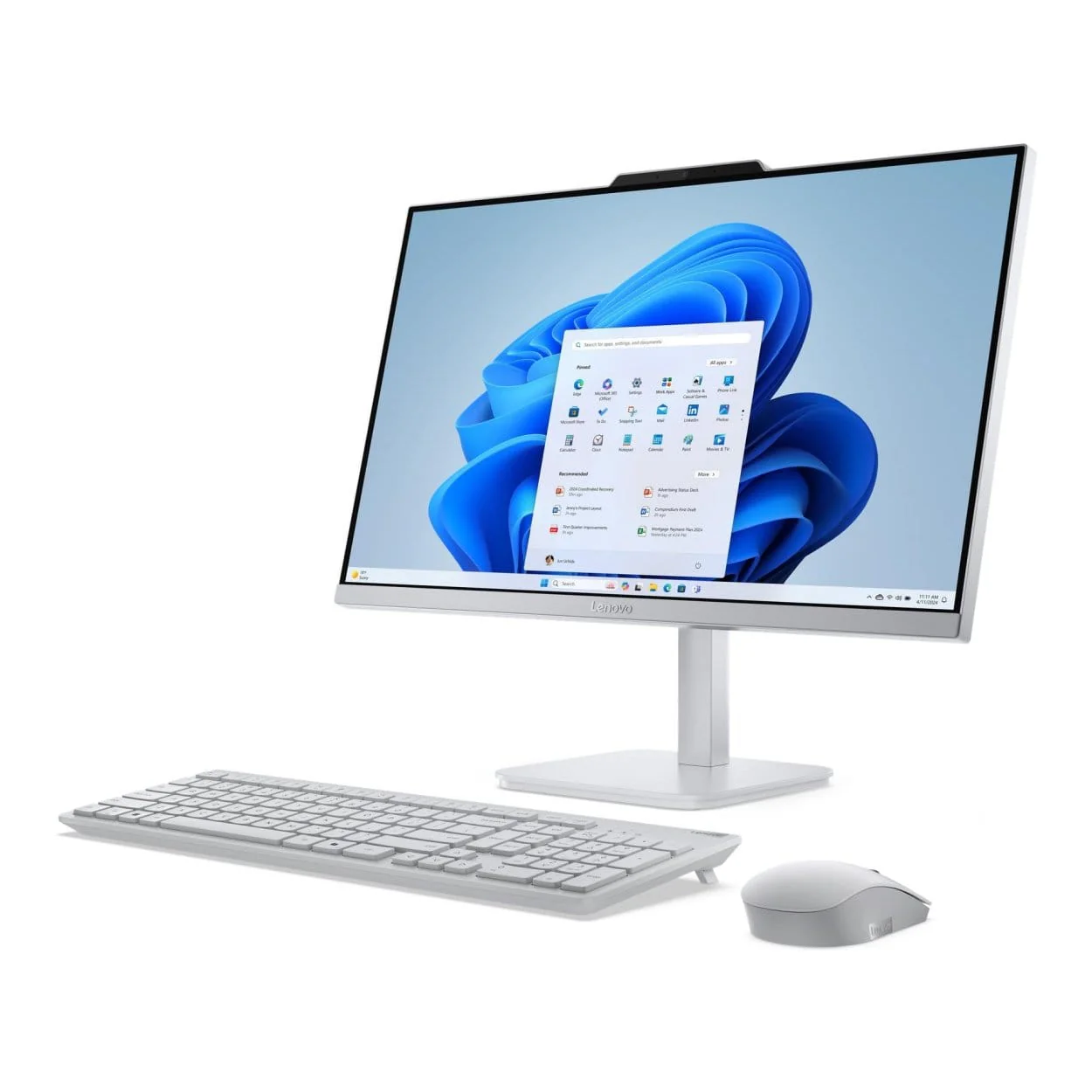 Lenovo A100 24-inch FHD All-in-One PC - Intel Core i3-N305 512GB SSD 8GB RAM Win 11 Home - Image 4