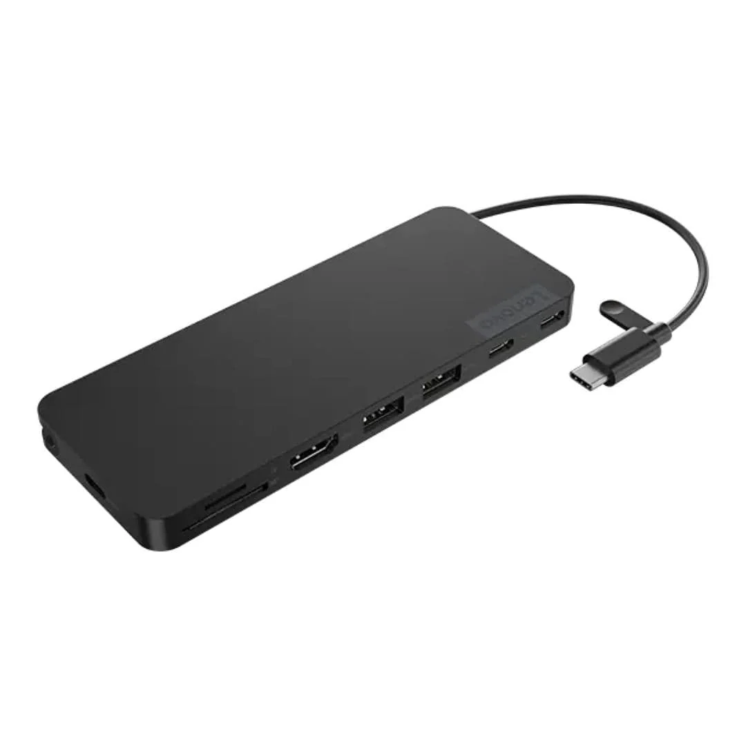 Lenovo Slim Travel Dock Wired Docking Station Black 4X11N40212