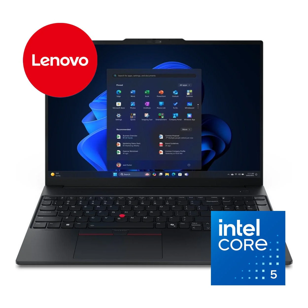 Lenovo ThinkPad E16 G3 16-inch WUXGA Laptop - Intel Core 5 210H 512GB SSD 16GB RAM Win 11 Pro - Image 2
