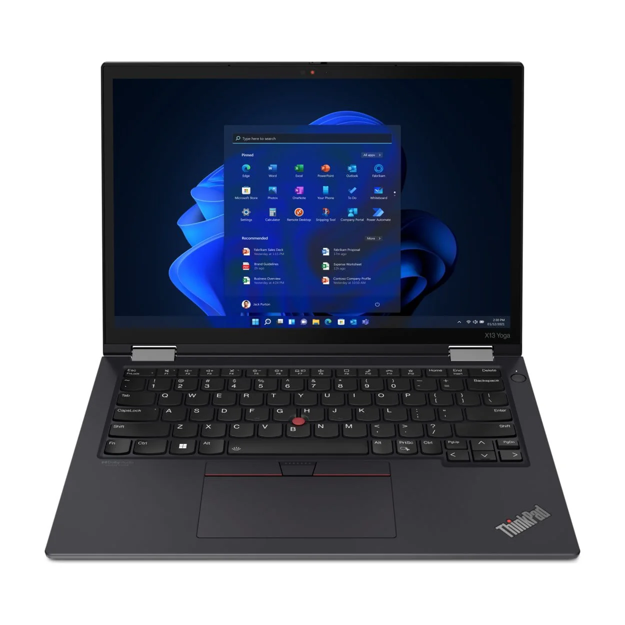 Lenovo ThinkPad X13 Yoga 13.3-inch WUXGA 2-in-1 Laptop - Intel Core i5-1235U 512GB SSD 8GB RAM Windows 11 Pro 21AW000AZA - Image 2