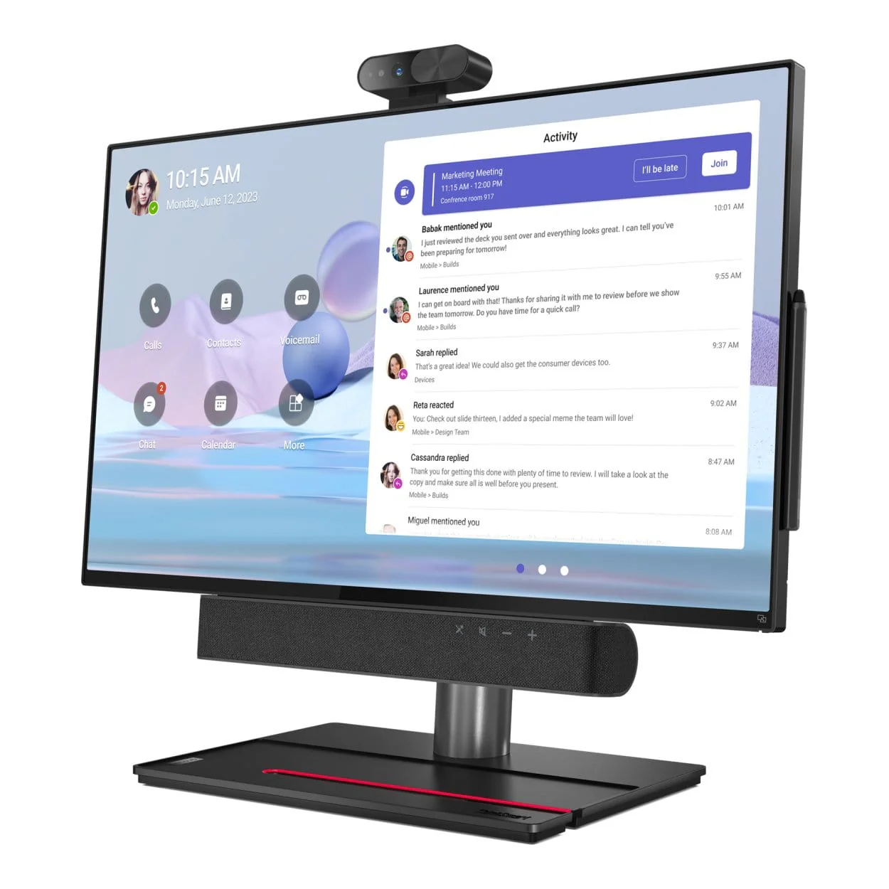 Lenovo ThinkSmart View Plus 27-inch FHD Conference All-in-One PC - Qualcomm QCS8250 128GB UFS 8GB RAM Android 10 - Image 2