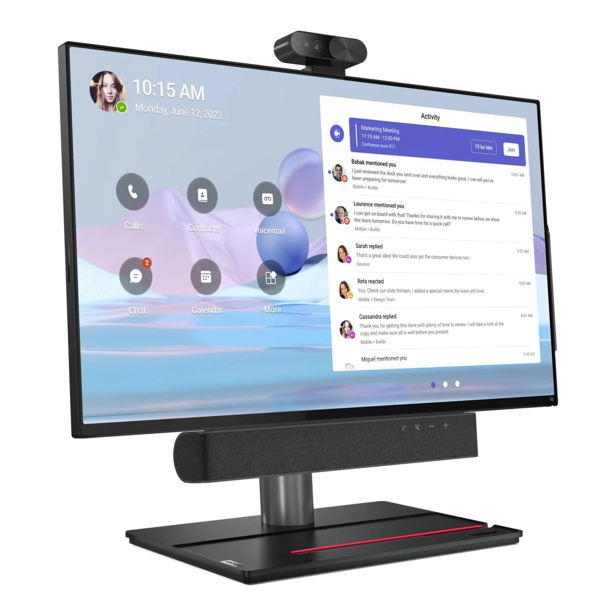 Lenovo ThinkSmart View Plus 27-inch FHD Conference All-in-One PC - Qualcomm QCS8250 128GB UFS 8GB RAM Android 10 - Image 3