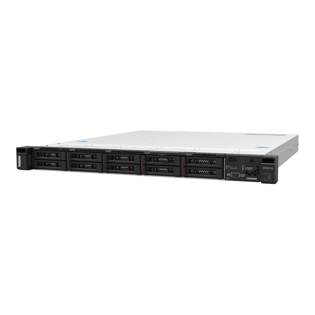 Lenovo ThinkSystem SR250 V3 1U Rack Server - Intel Xeon E E-2468 32GB RAM 800W 7DCLA00TEA