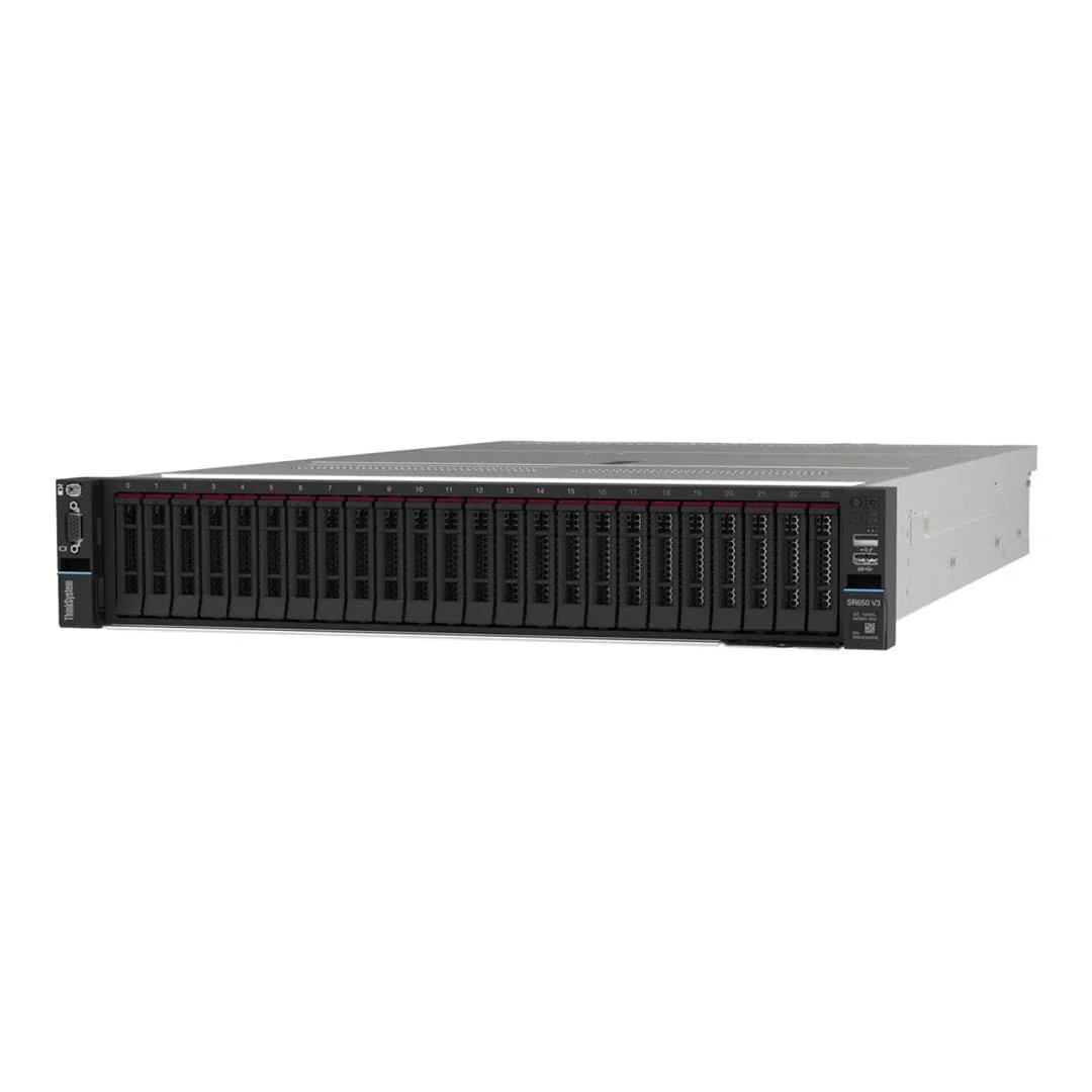 Lenovo ThinkSystem SR650 V3 2U Server Rack - Intel Xeon Silver 4509Y 32GB RAM 1100W 7D76A05VEA