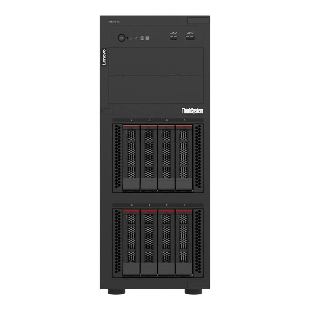 Lenovo ThinkSystem ST250 V3 Tower Server - Intel Xeon E-2468 32GB RAM 800W