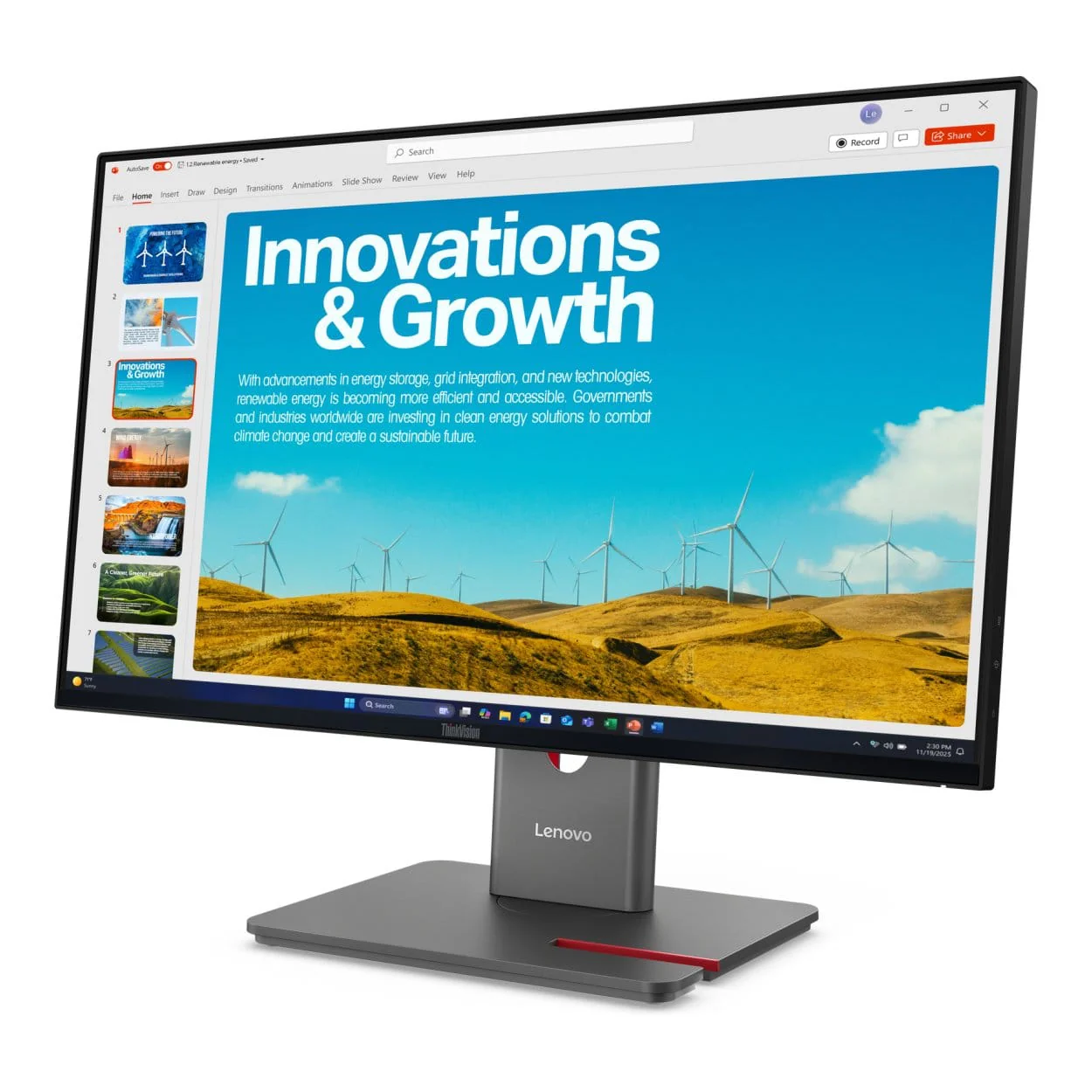 Lenovo ThinkVision P24QD-40 23.8-inch 2560 x 1440p QHD 16:9 120Hz 4ms LED IPS Monitor 64B1GAT1SA - Image 2