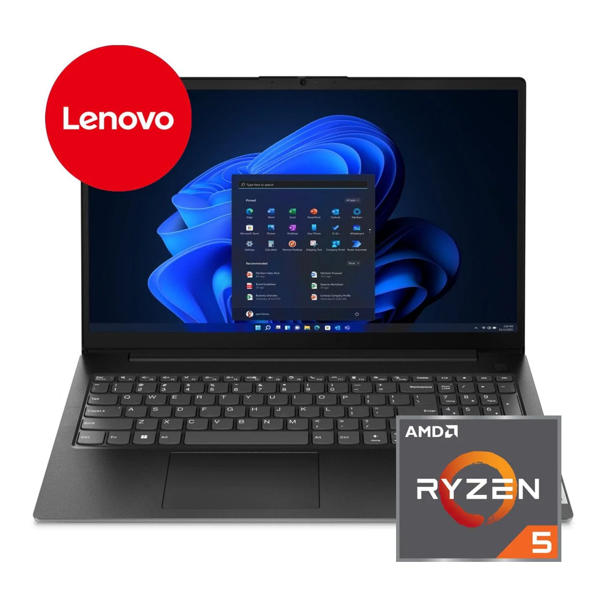 Lenovo V15 G4 AMN 15.6-inch FHD Laptop - AMD Ryzen 5 7520U 512GB SSD 16GB RAM Win 11 Home - Image 2