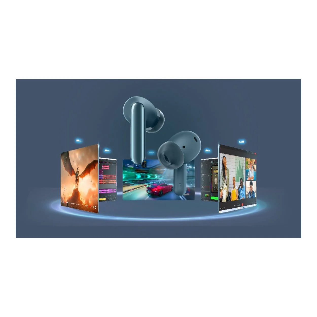 Lenovo YOGA PC Edition Wireless Earbuds - Tidal Teal GXD1N63507 - Image 15