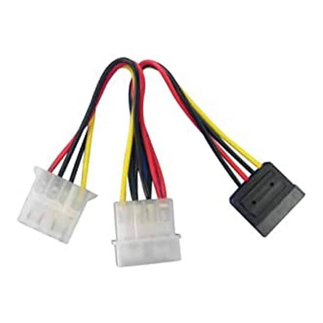 Lindy 0.15m SATA/5.25-inch Power Adapter Splitter Cable Multicolour 33289
