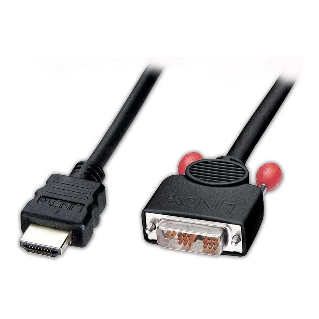 Lindy 10m HDMI to DVI-D Cable Black 41106