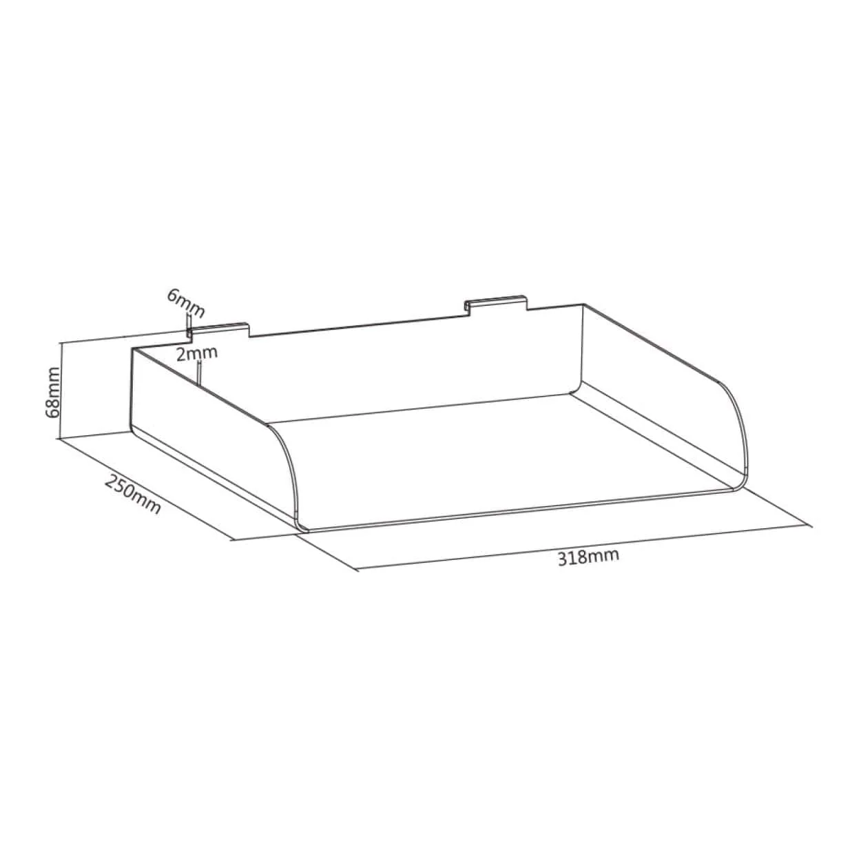 LinkQnet 3Kg Slatwall Phone Holder BRK-SW03-11 - Image 5