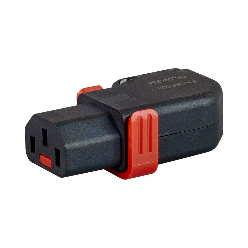 LinkQnet IEC Kettle Female Lockable Right Angle Connector PWR-C13-IEC-LK-RIGHT
