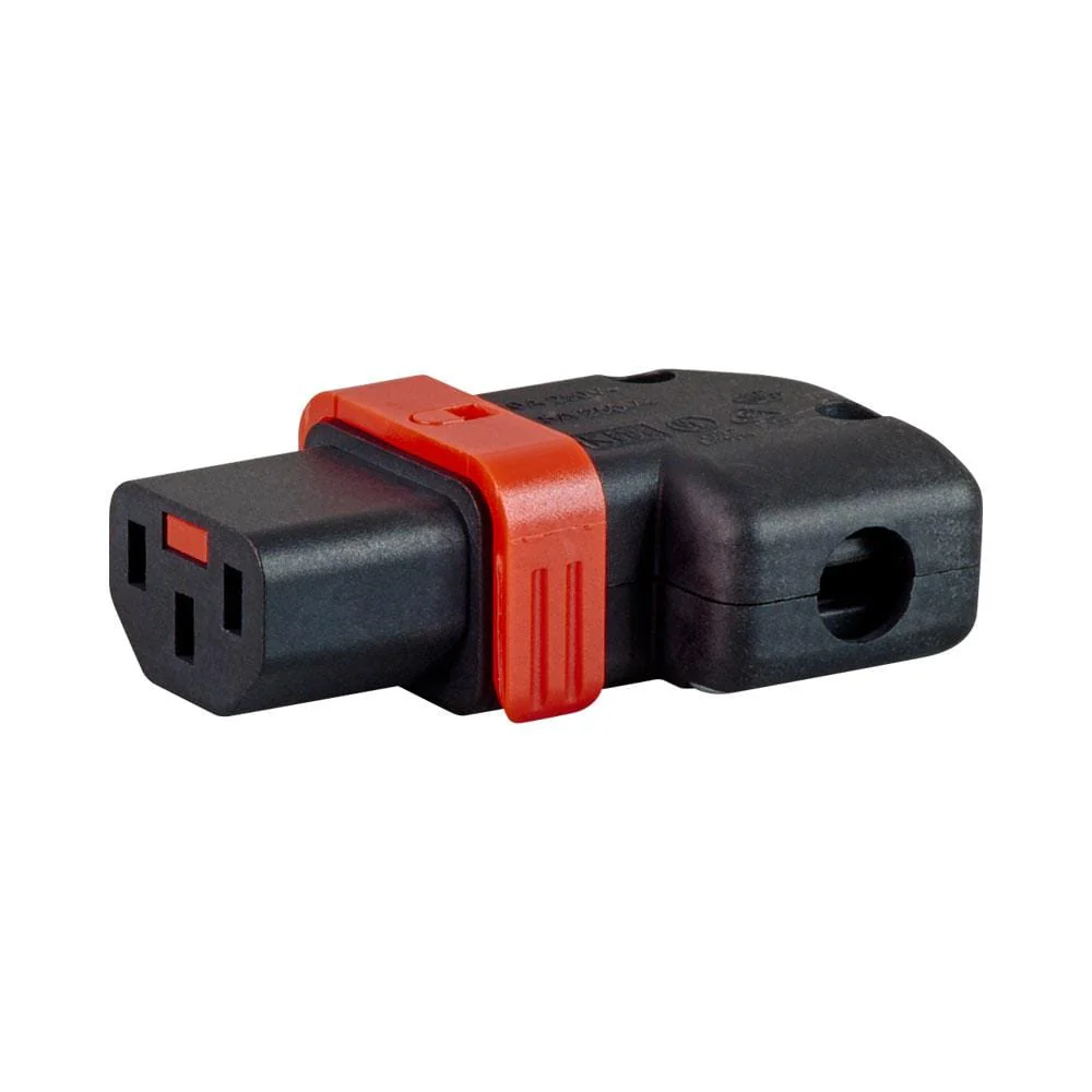 LinkQnet IEC Kettle Female Lockable Right Angle Connector PWR-C13-IEC-LK-RIGHT - Image 2