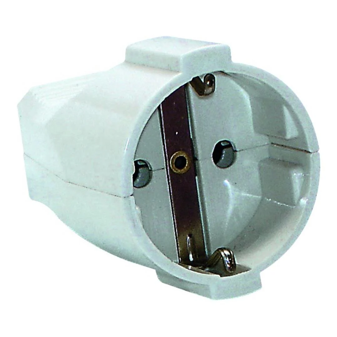 LinkQnet Socket 10/16A Shuko Female White KFB-602202